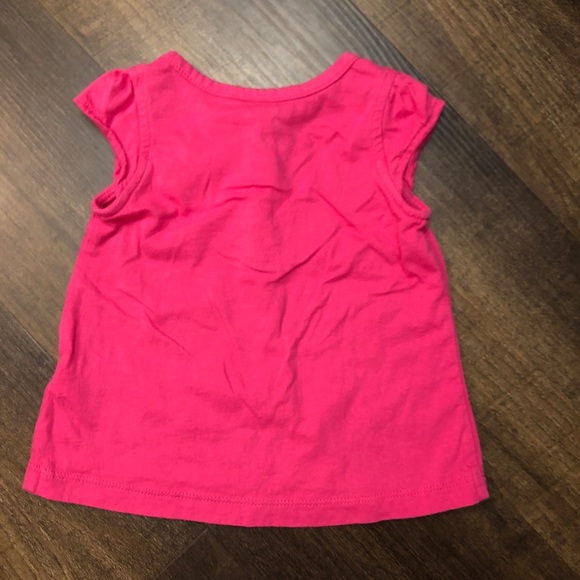 Carters bright pink top size 6 months - Picture 3 of 3
